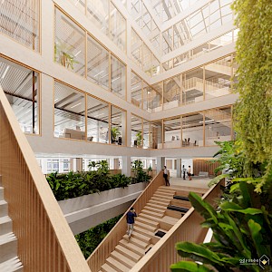 Groen licht voor nieuw klimaatvriendelijk kantoorgebouw ".CORE" in centrum Brussel.